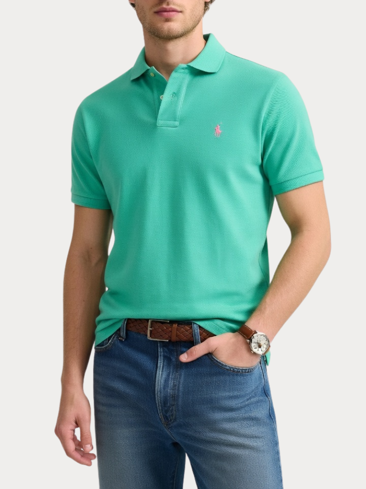 ΠΟΛΟ POLO RALPH LAUREN THE ICONIC MESH SUNSET GREEN