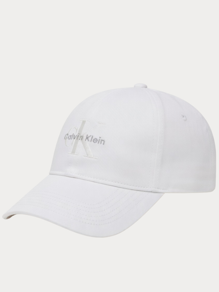 ΚΑΠΕΛΟ CALVIN KLEIN MONOLOGO EMBROIDERY BASEBALL WHITE