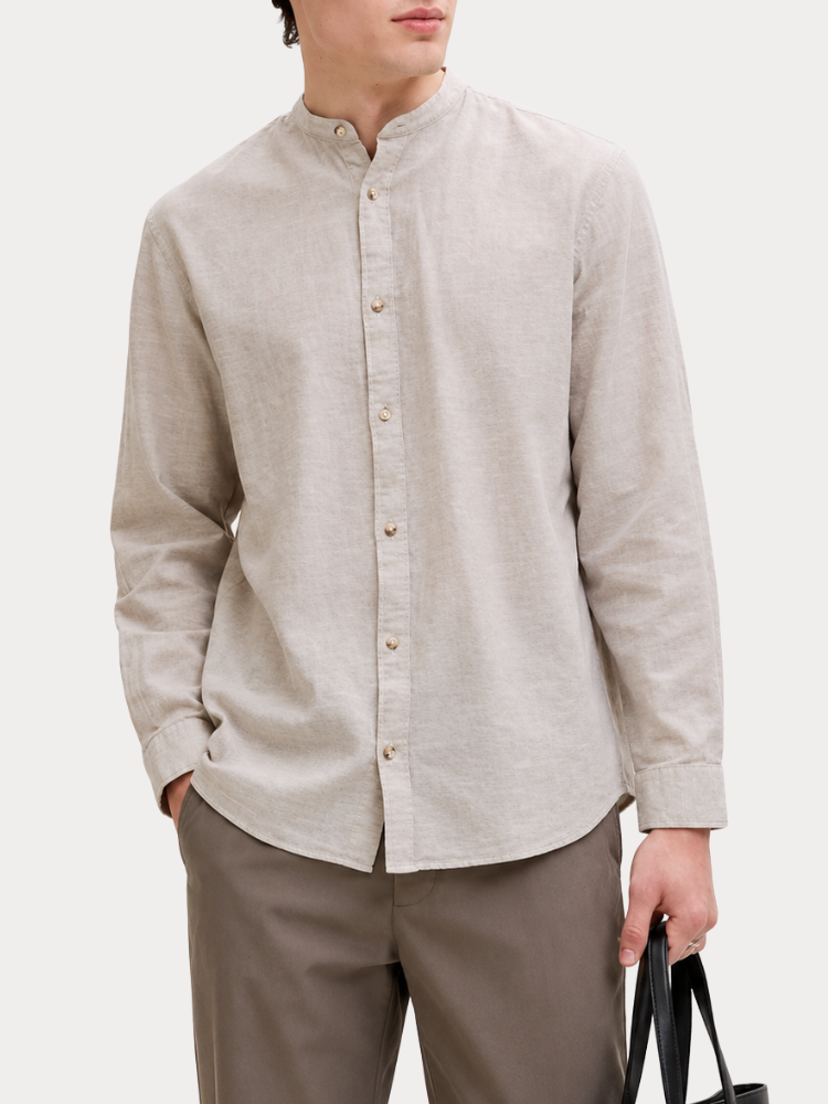 ΠΟΥΚΑΜΙΣΟ JACK&JONES JJEESSENTIALS LINEN SHIRT LS STRING