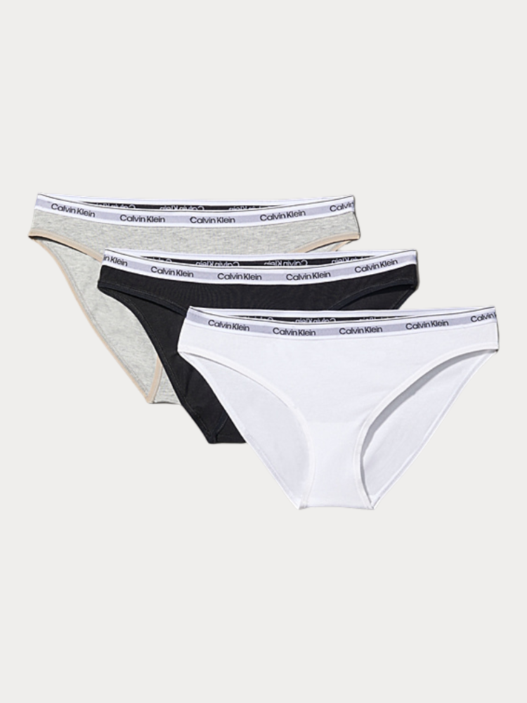 ΕΣΩΡΟΥΧΟ CALVIN KLEIN THONG 3PK BLACK/WHITE/GREY HEATHER