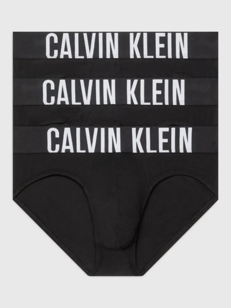 3 PACK HIP BRIEF MEN CALVIN KLEIN BLACK