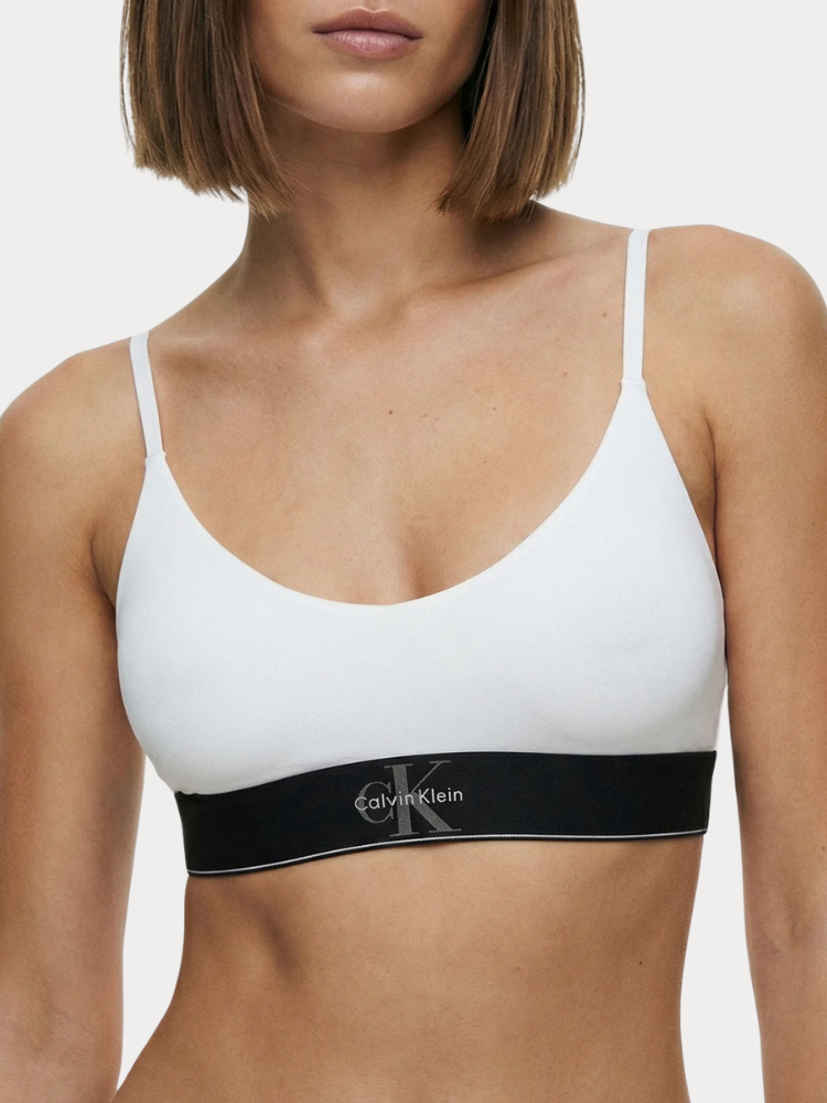 ΜΠΟΥΣΤΑΚΙ CALVIN KLEIN UNLINED BRALETTE WHITE