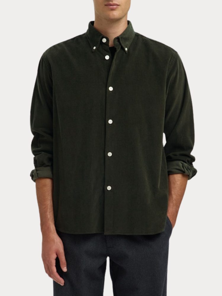 ΚΟΤΛΕ ΠΟΥΚΑΜΙΣΟ SELECTED SLHREGDANNI CORD DEEP FOREST