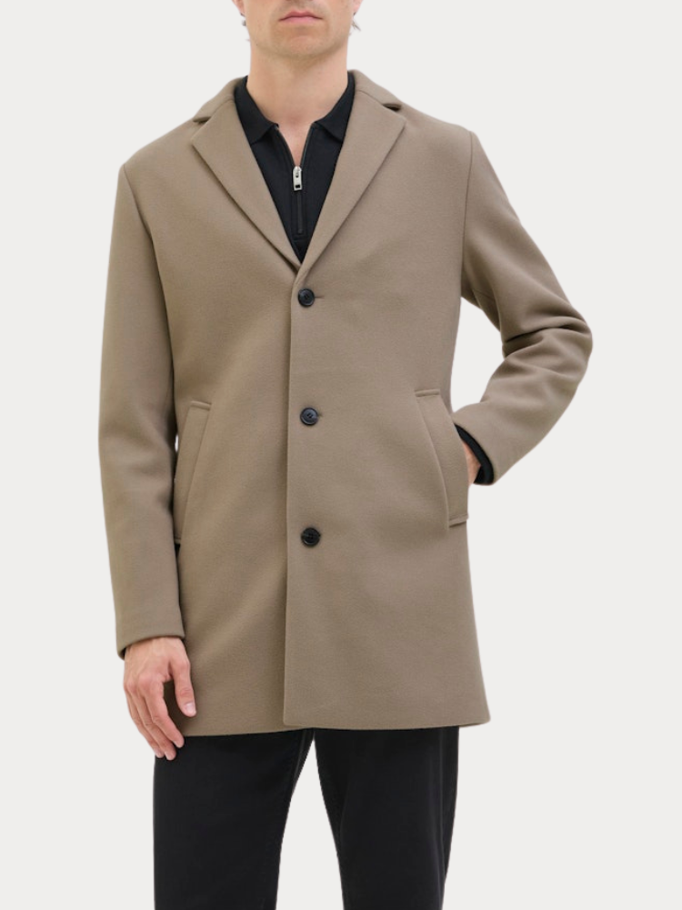 ΠΑΛΤΟ JACK & JONES JREBMAZE COAT BEIGE