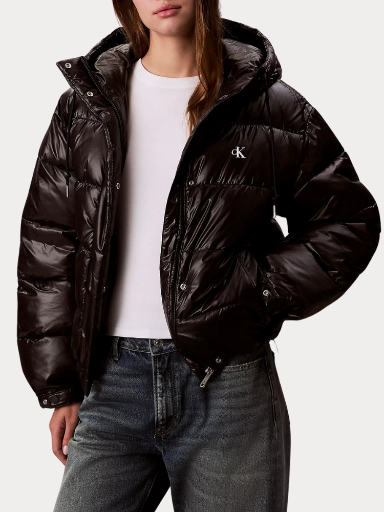 ΜΠΟΥΦΑΝ CALVIN KLEIN SHINE PUFFER JACKET BLACK