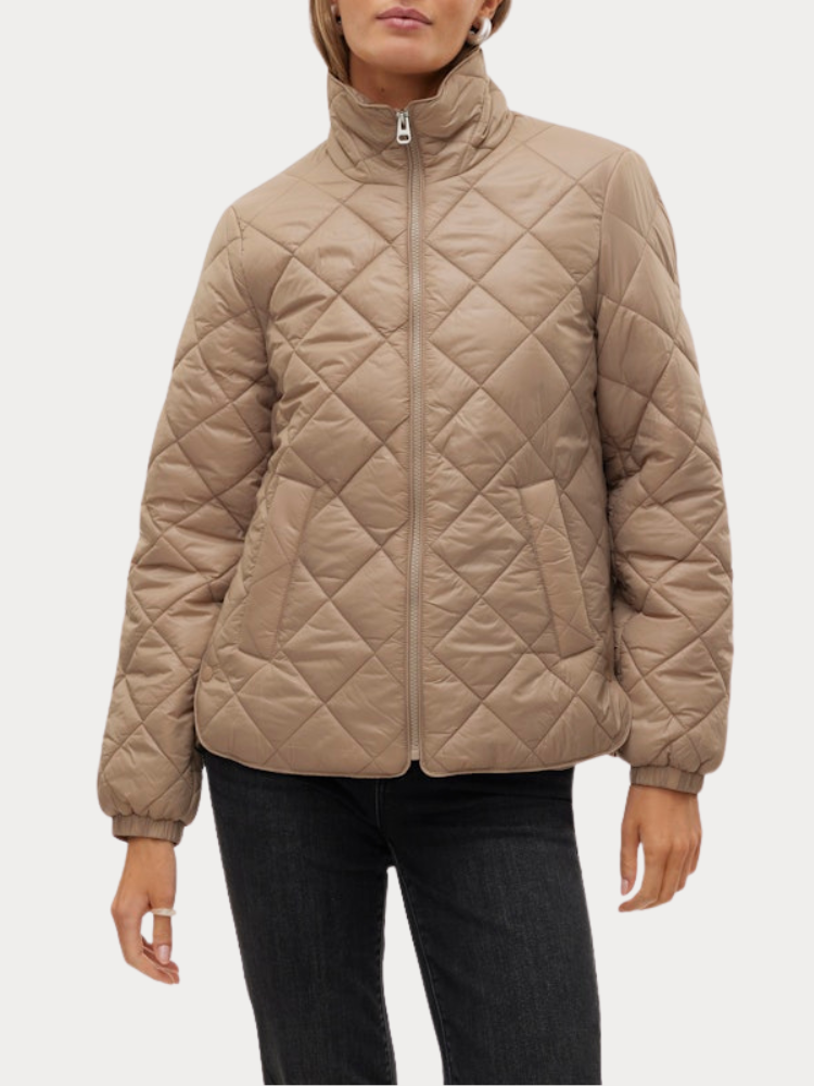 ΜΠΟΥΦΑΝ VERO MODA SKYLAR SHORT JACKET SILVER MINK