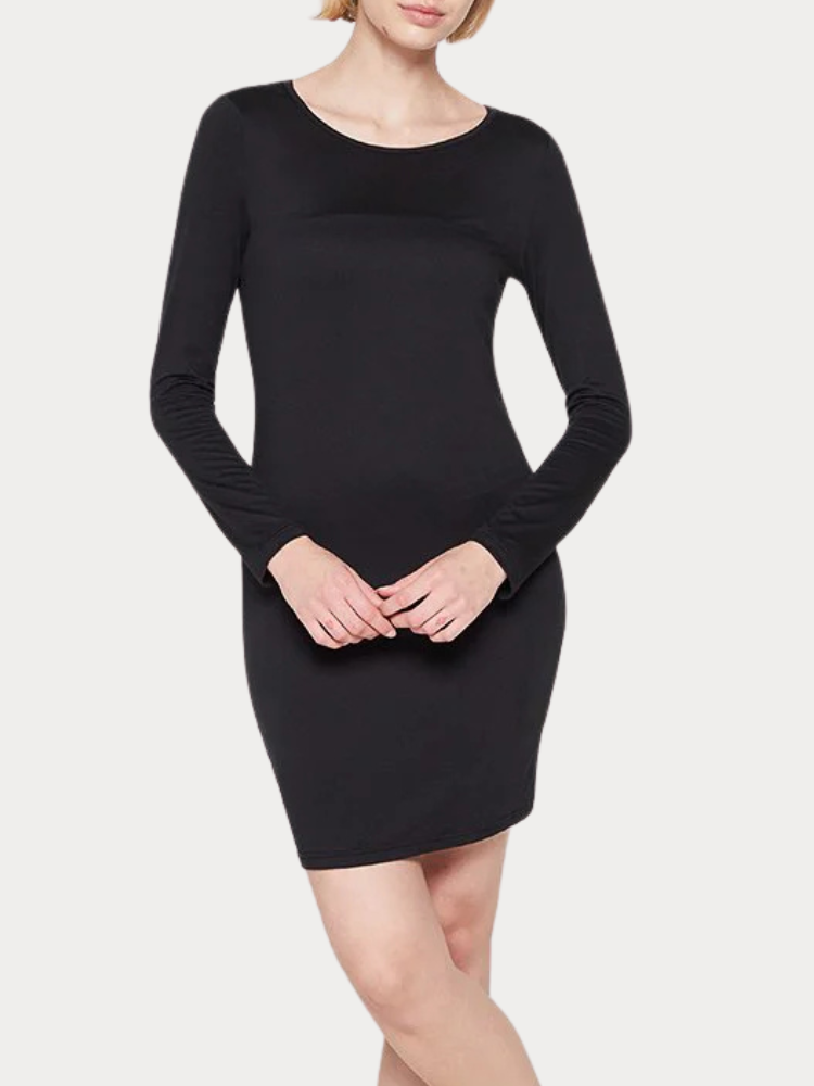 ΦΟΡΕΜΑ VERO MODA VMLINET LS SHORT DRESS JRS LT  BLACK
