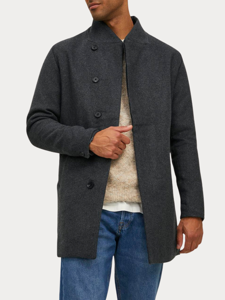 ΠΑΛΤΟ JACK & JONES JWHCOLLUM WOOL COAT GREY