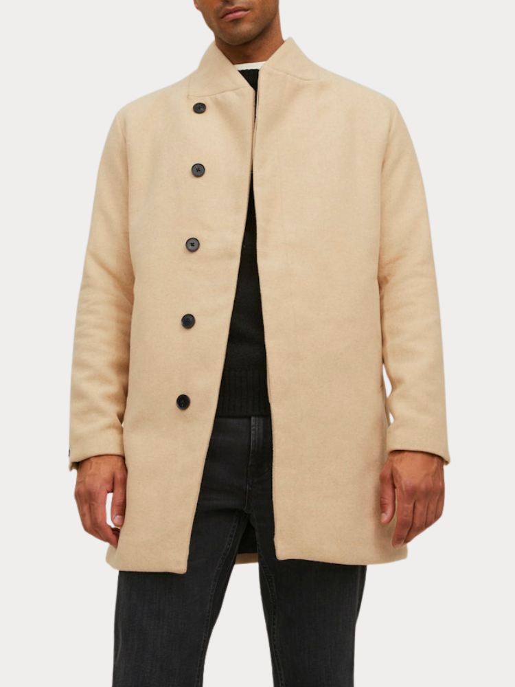 ΠΑΛΤΟ JACK & JONES JWHCOLLUM WOOL COAT BEIGE