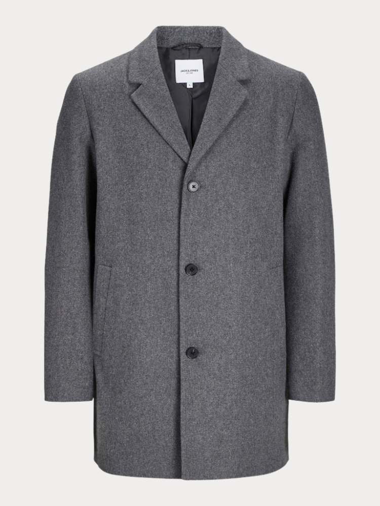 ΠΑΛΤΟ JACK & JONES JWHMORTEN WOOL COAT GREY