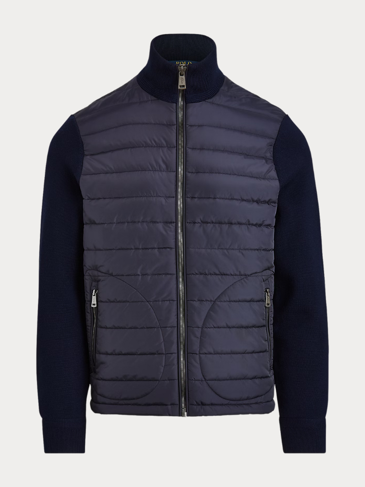 ΖΑΚΕΤΑ POLO RALPH LAUREN HYBRID FULL ZIP JUMPER NAVY