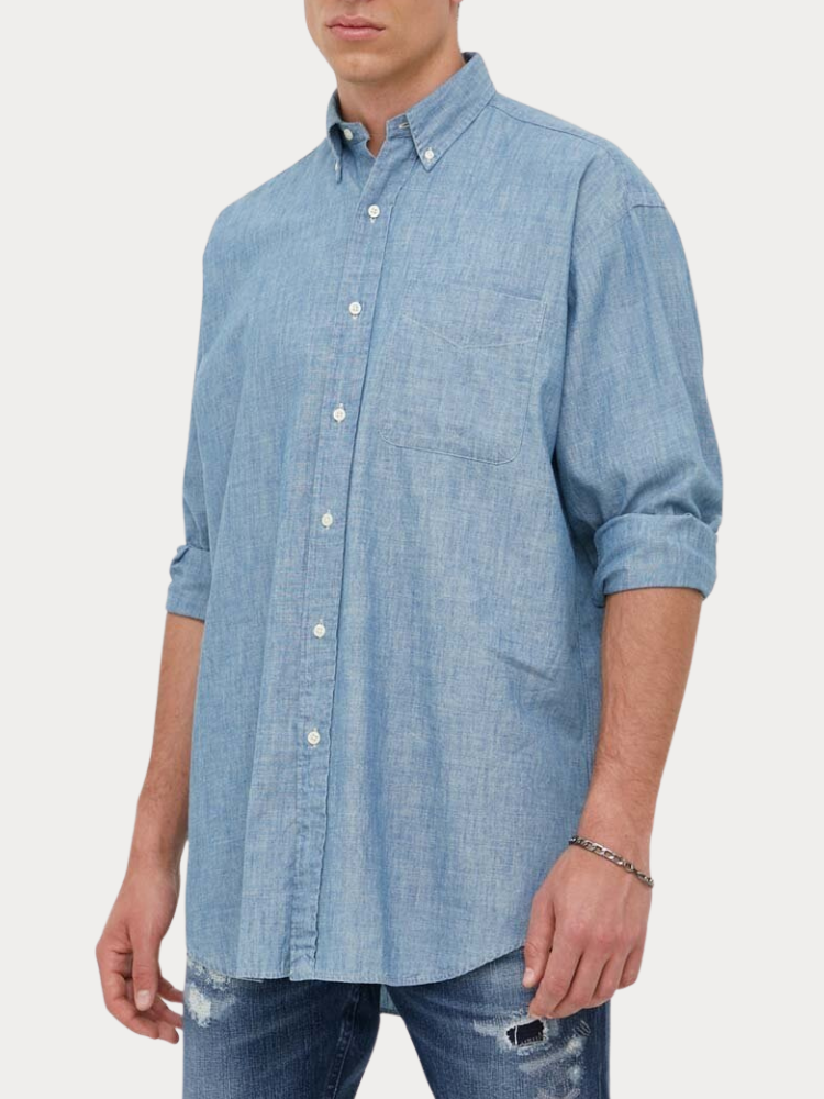 ΠΟΥΚΑΜΙΣΟ POLO RALPH LAUREN COTTON BLUE