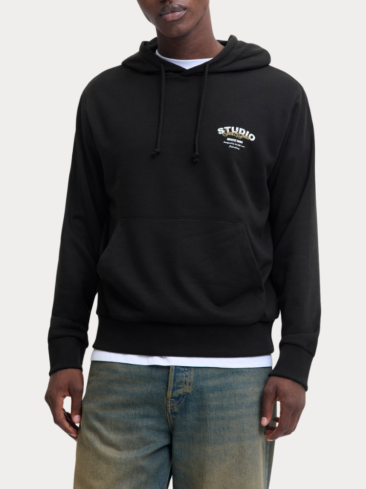 ΦΟΥΤΕΡ JACK & JONES JYUKI SWEAT HOOD BF BLACK