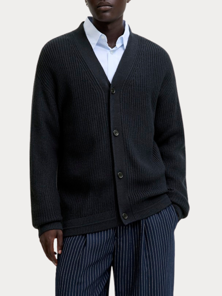 ΖΑΚΕΤΑ JACK & JONES JJCONNOR KNIT V-NECK CARDIGAN SKY CAPTAIN