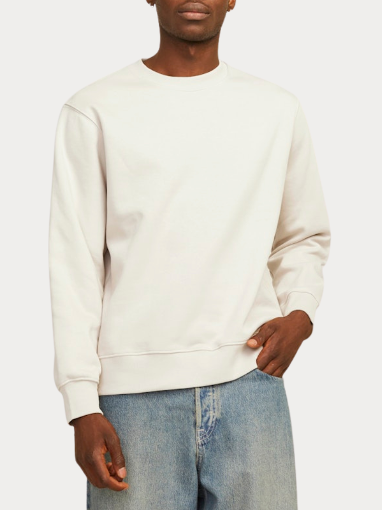 ΦΟΥΤΕΡ JACK & JONES JJEURBAN EDGE SWEAT CREW NECK MOONBEAM