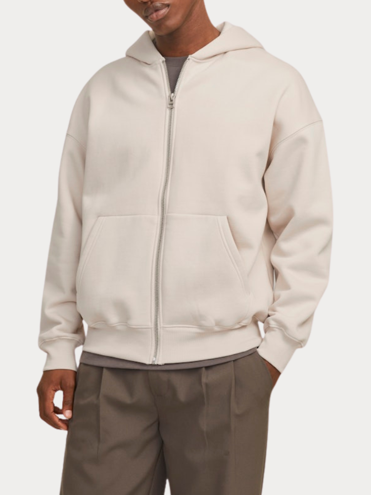 ΖΑΚΕΤΑ JACK & JONES JJEURBAN EDGE SWEAT ZIP HOOD MOONBEAM