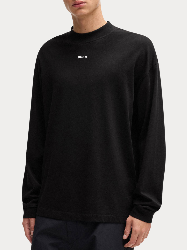 LONG SLEEVE HUGO DAPOSO SWEATER BLACK