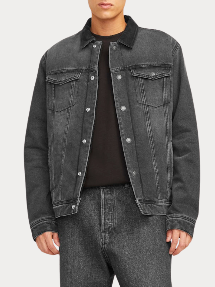 ΤΖΙΝ JACKET JJIJEAN JJJACKET W SHERPA WI 200 SN GREY