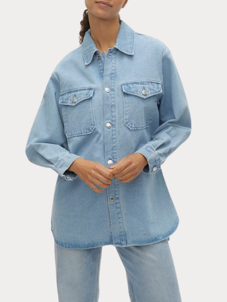OVERSIZED DENIM SHIRT VERO MODA MIX LIGHT BLUE