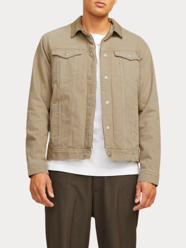 ΤΖΙΝ JACKET JJIJEAN JJJACKET W SHERPA WI 200 SN BEIGE