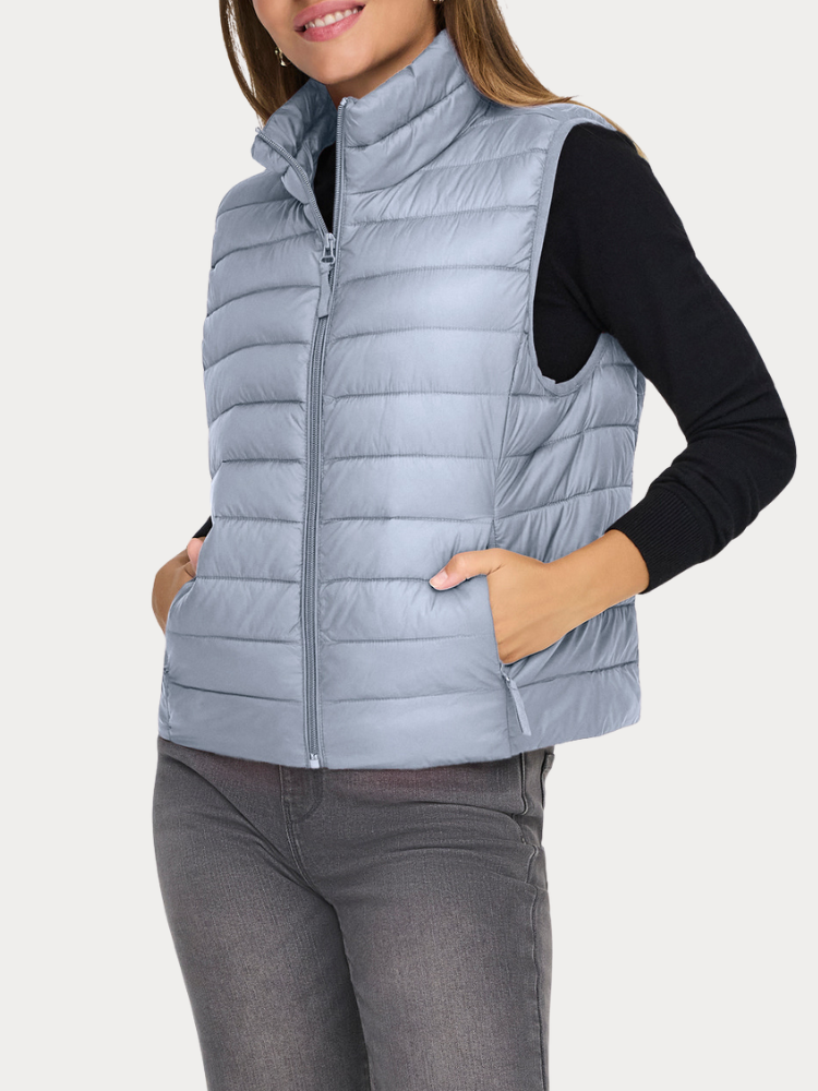 ΑΜΑΝΙΚΟ ΜΠΟΥΦΑΝ ONLY TAHIA LW QUILTED WAISTCOAT TRADEWINDS