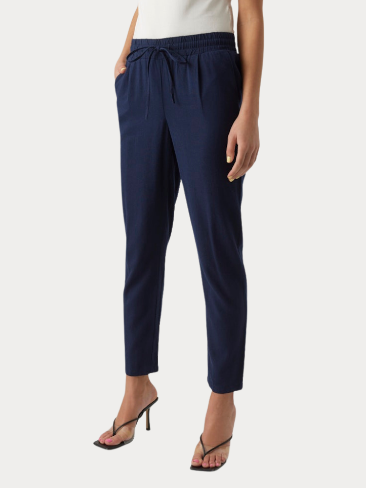 ΠΑΝΤΕΛΟΝΙ VERO MODA VMJESMILO MW ANKLE PANTS WVN GA NAVY BLAZER