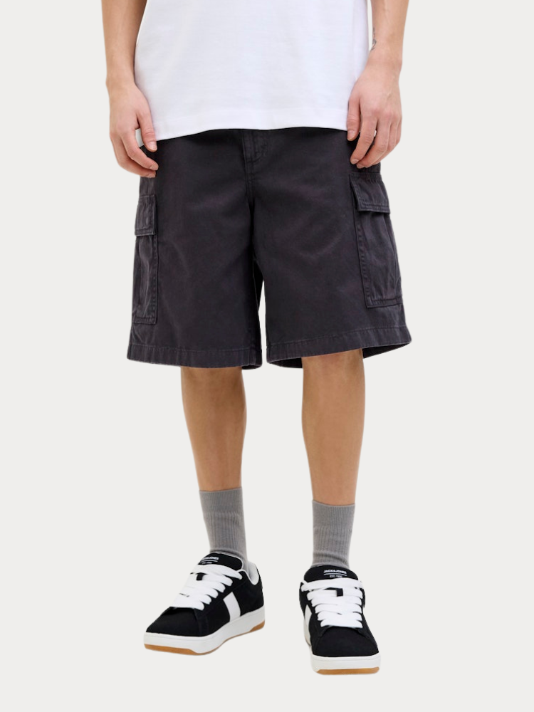ΒΕΡΜΟΥΔΑ JACK & JONES JPSTKARL AVERY CARGO SHORTS MID BLACK