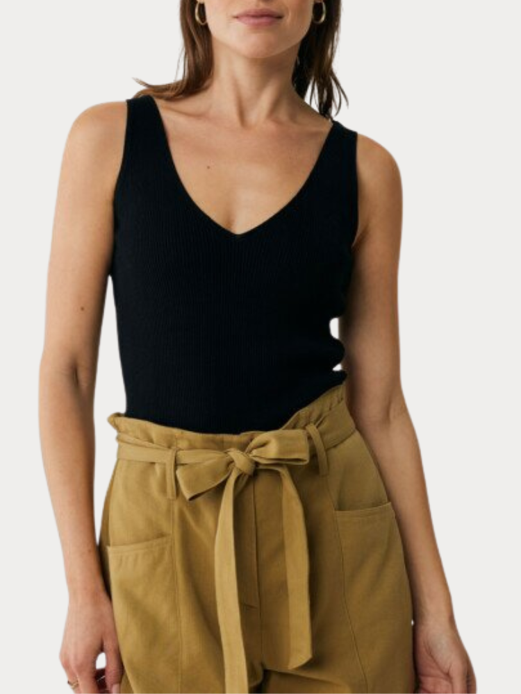 ΤΟΠ MEXX REGULAR FIT KNIT BLACK