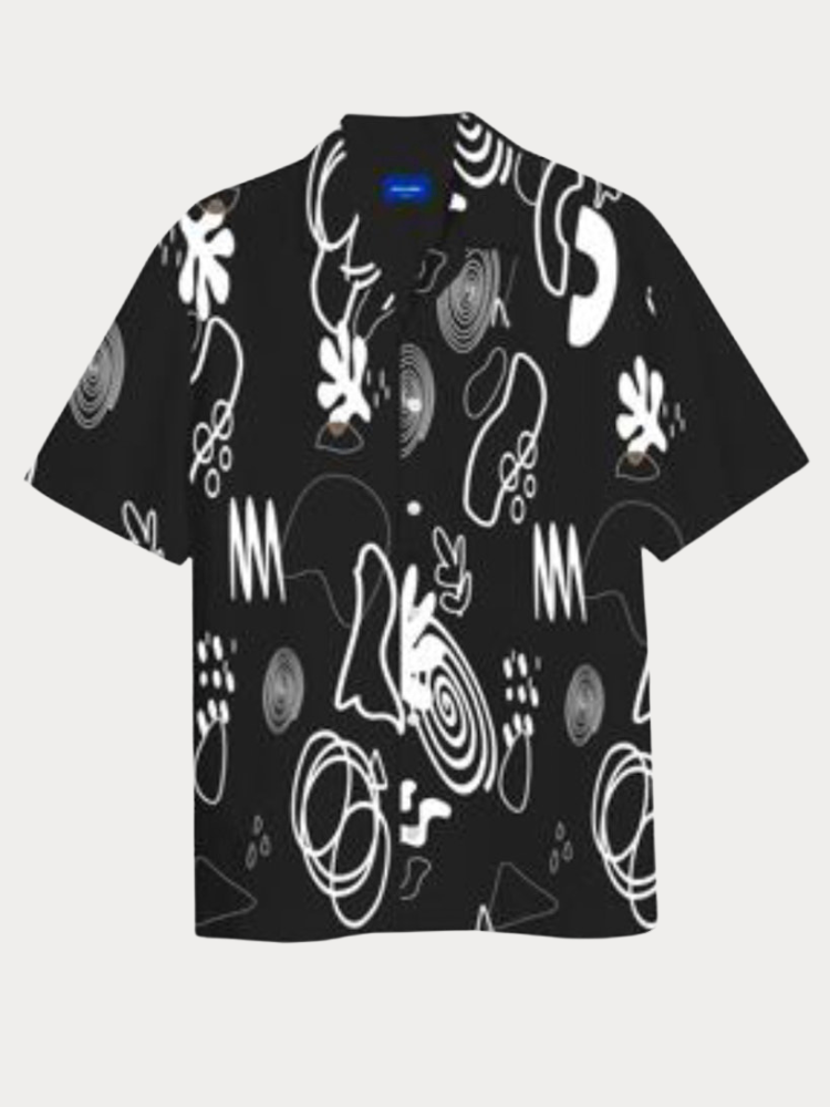 ΠΟΥΚΑΜΙΣΟ JACK & JONES JORLUKE GALLERY RESORT SS TG SMU BLACK