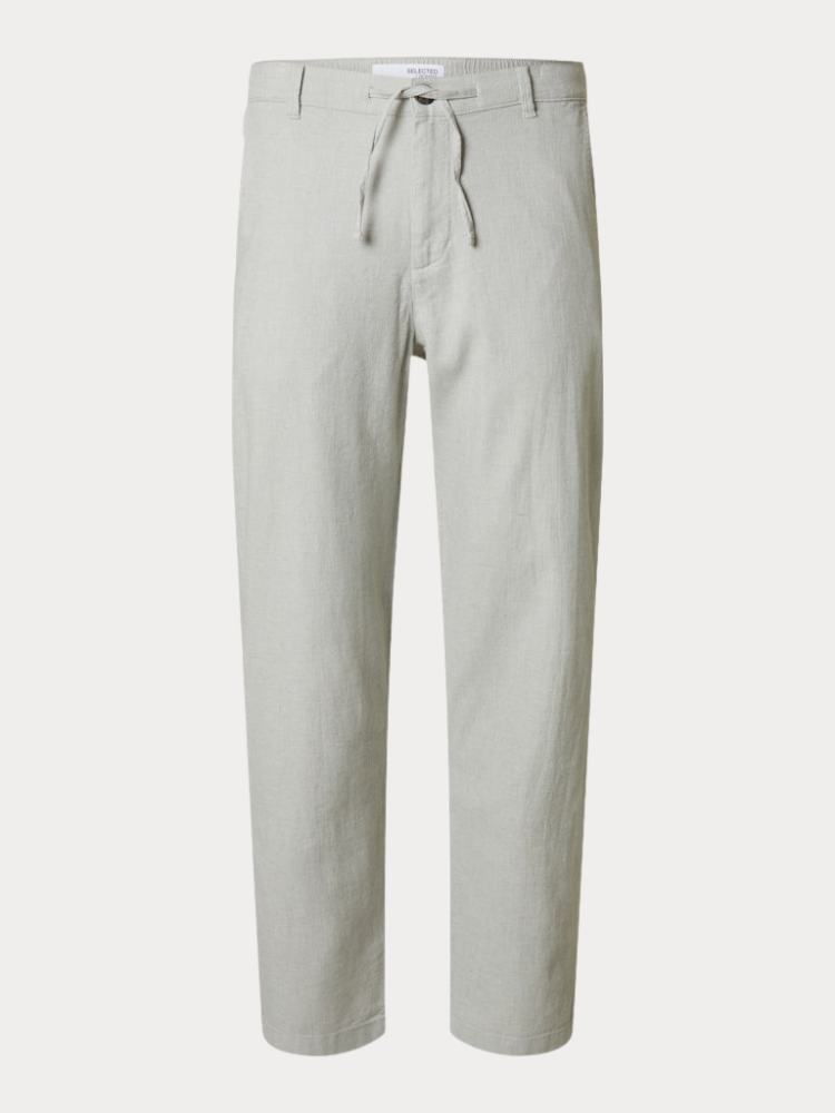 ΠΑΝΤΕΛΟΝΙ SELECTED SLH172 SLIMTAPE BRODY LINEN PANT ICEBERG GREEN