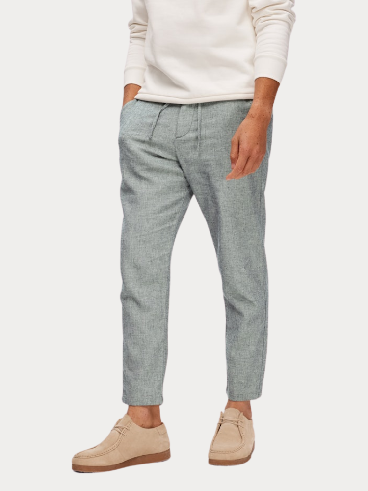 ΠΑΝΤΕΛΟΝΙ SELECTED SLH172 SLIMTAPE BRODY LINEN PANT SKY CAPTAIN