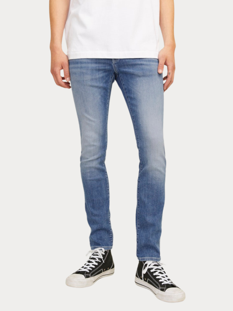ΤΖΙΝ JACK & JONES JJ|GLENN JJFOX AM 489 50SPS DENIM BLUE
