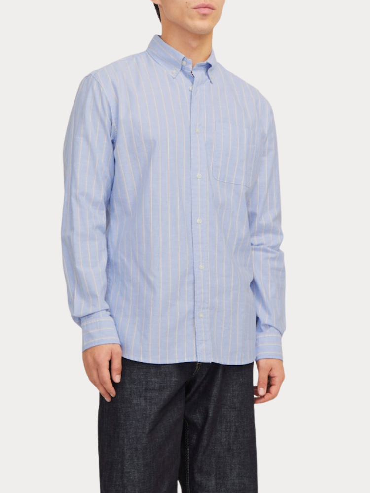 ΠΟΥΚΑΜΙΣΟ JACK & JONES JPRBROOK OXFORD L/S SLIM FIT CORONET BLUE