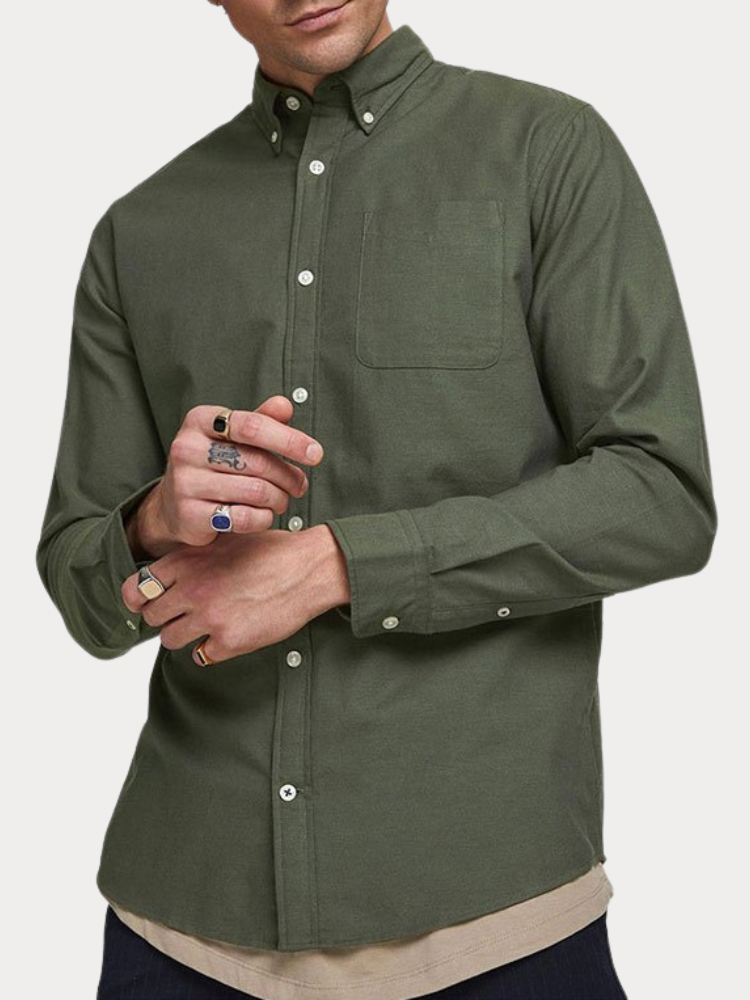 ΠΟΥΚΑΜΙΣΟ JACK & JONES JJEOXFORD FOREST NIGHT