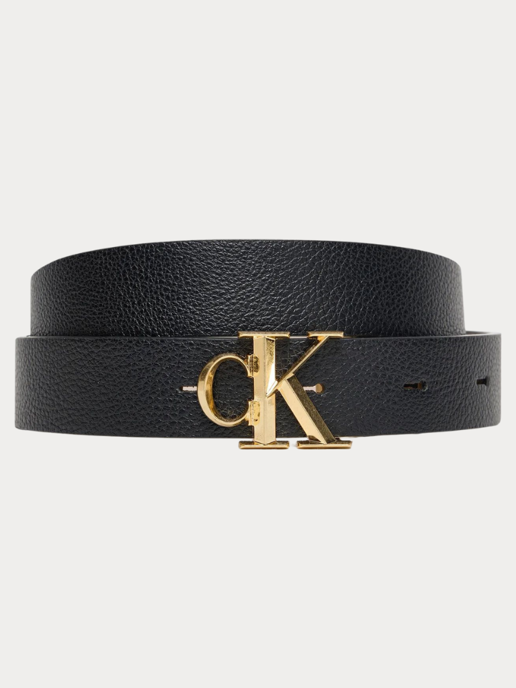 ΖΩΝΗ CALVIN KLEIN FACTED CK BUCKLE 25MM REV ADJ M BLACK/CHATEAU