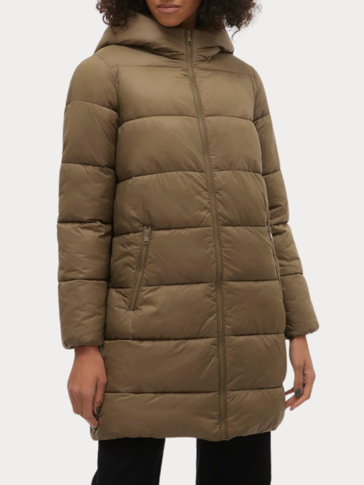 ΜΠΟΥΦΑΝ VERO MODA ASTORIA FIE PADDED COAT BROWN