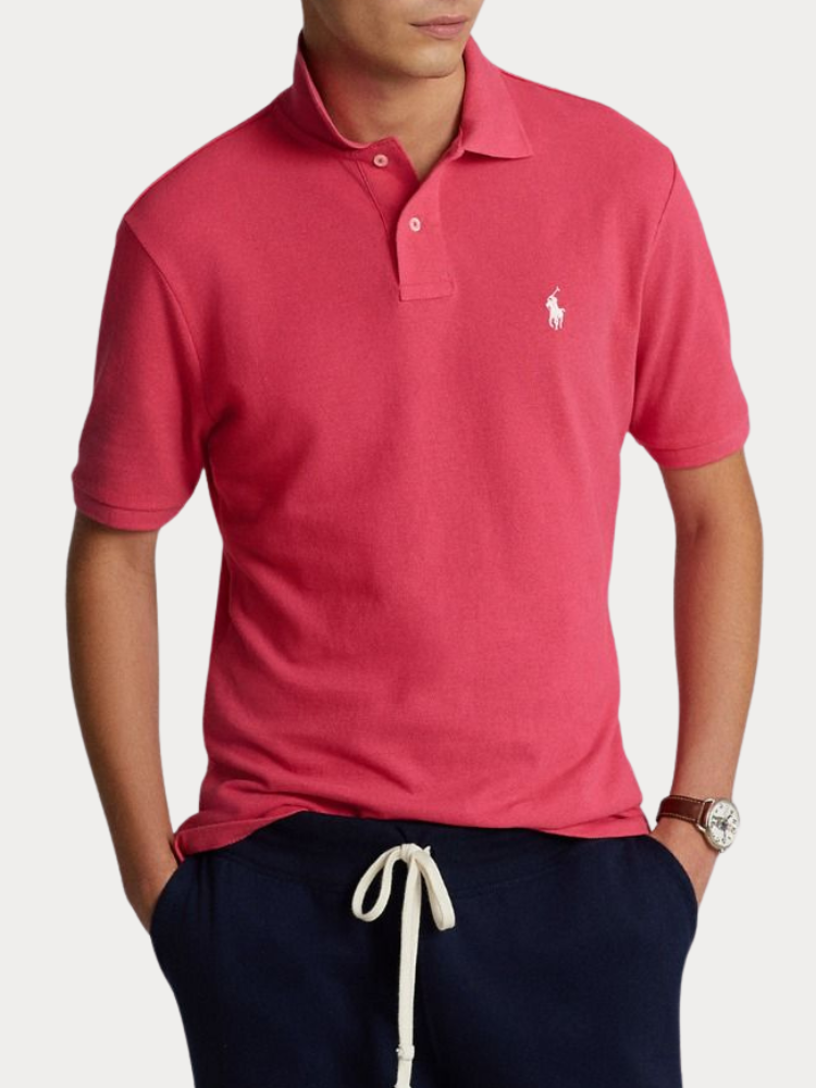 POLO RALPH LAUREN SSKCCMSLM1-SHORT SLEEVE-KNIT HOT PINK