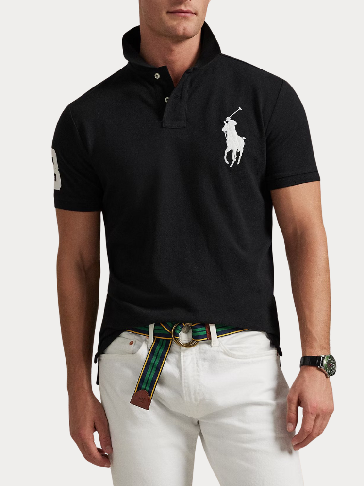POLO RALPH LAUREN SSKCBPPCMSL-SHORT SLEEVE-KNIT BLACK