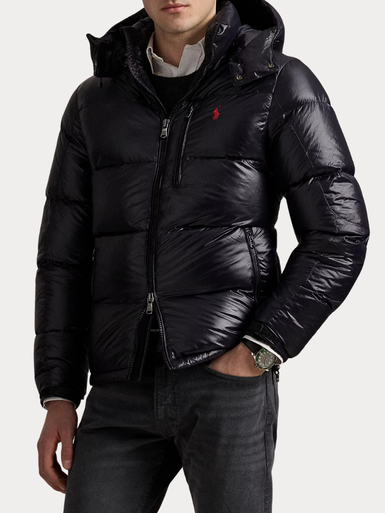 ΜΠΟΥΦΑΝ POLO RALPH LAUREN JKT-INSULATED-BOMBER BLACK GLOSSY