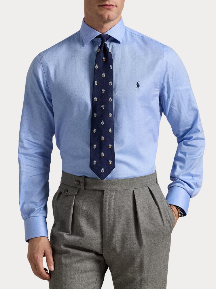 ΠΟΥΚΑΜΙΣΟ POLO RALPH LAUREN -LONG SLEEVE-DRESS SHIRT BLUE