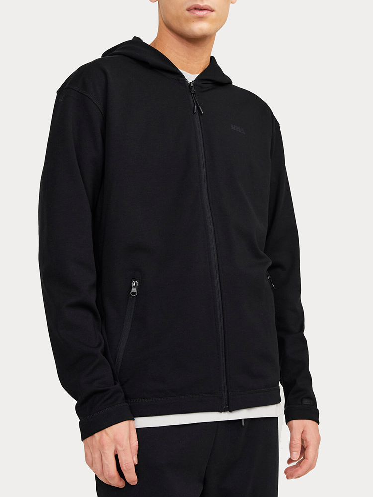 ΖΑΚΕΤΑ JACK & JONES JCOCLOUD SWEAT ZIP HOOD BLACK