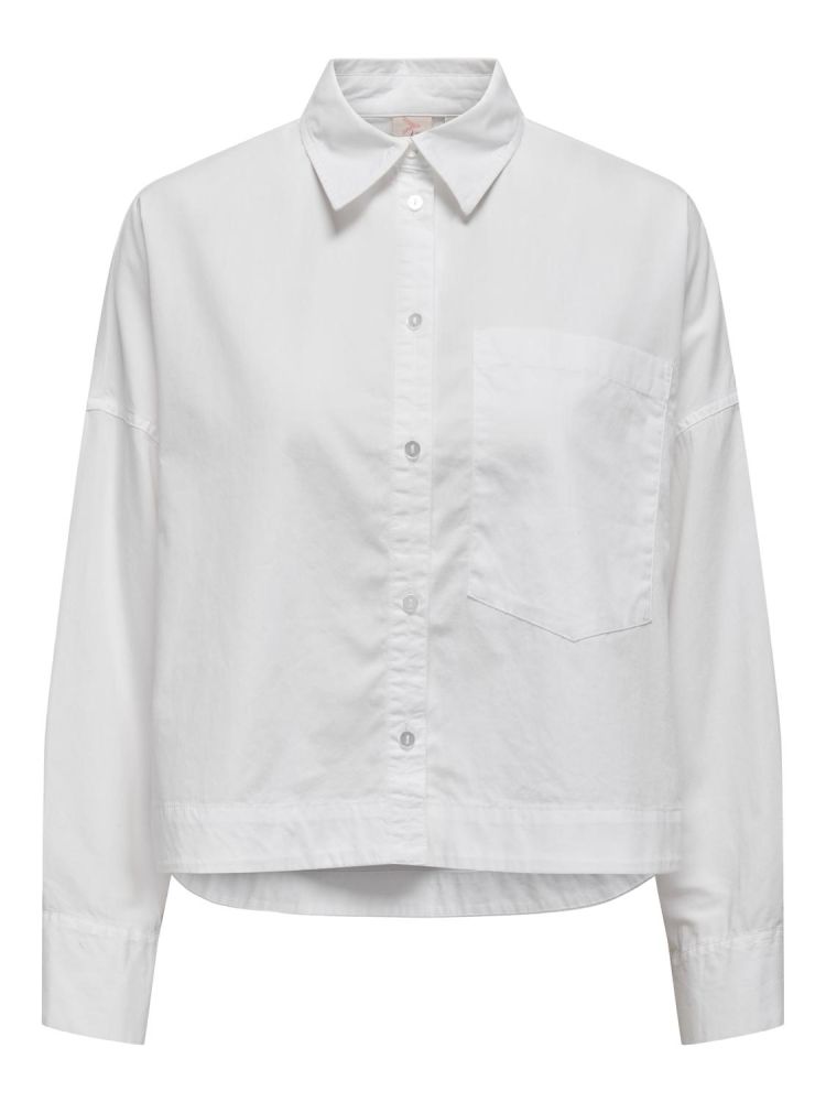 ΠΟΥΚΑΜΙΣΟ ONLY CARRIE LS SHIRT WVN BRIGHT WHITE