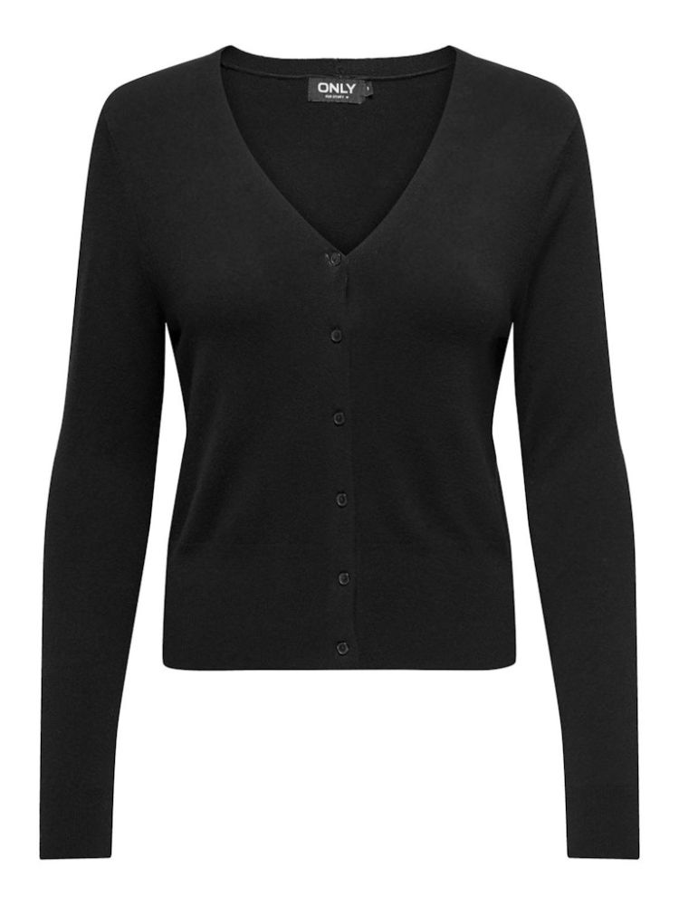 ΖΑΚΕΤΑ ONLY VENICE LIFE LS VNECK CARDI KNIT BLACK
