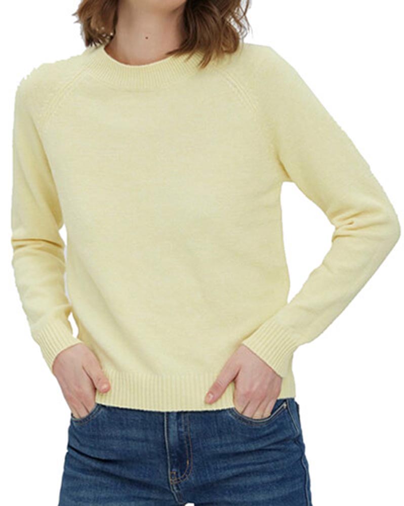 ΠΛΕΚΤΗ ΜΠΛΟΥΖΑ VERO MODA VMDOFFY LS O-NECK BLOUSE SULPHUR SPRING