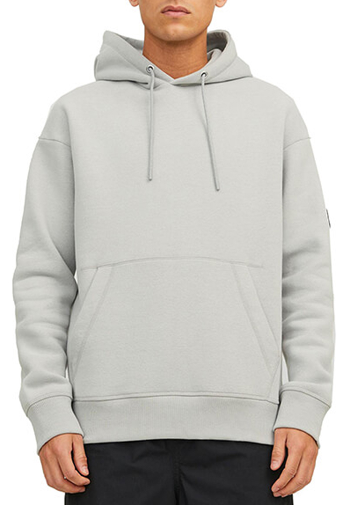 ΦΟΥΤΕΡ JACK & JONES JCOCLASSIC TWILL SWEAT HOOD HIGH RISE L GREY