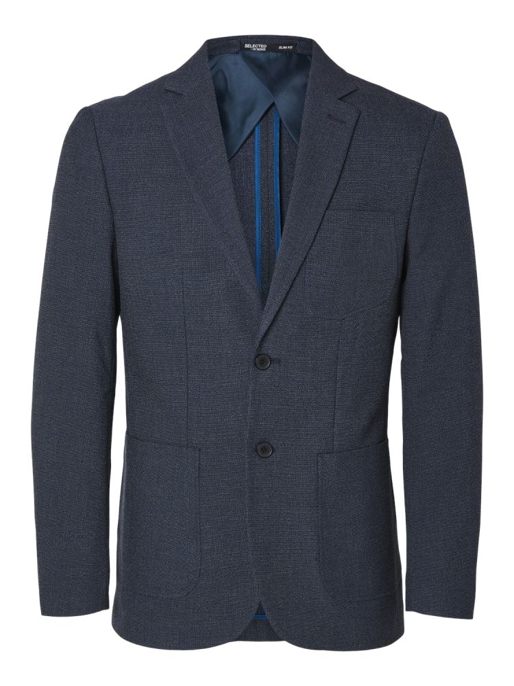 ΣΑΚΑΚΙ SELECTED SLHSLIM-GABE STRUCTURE BLAZER DARK BLUE