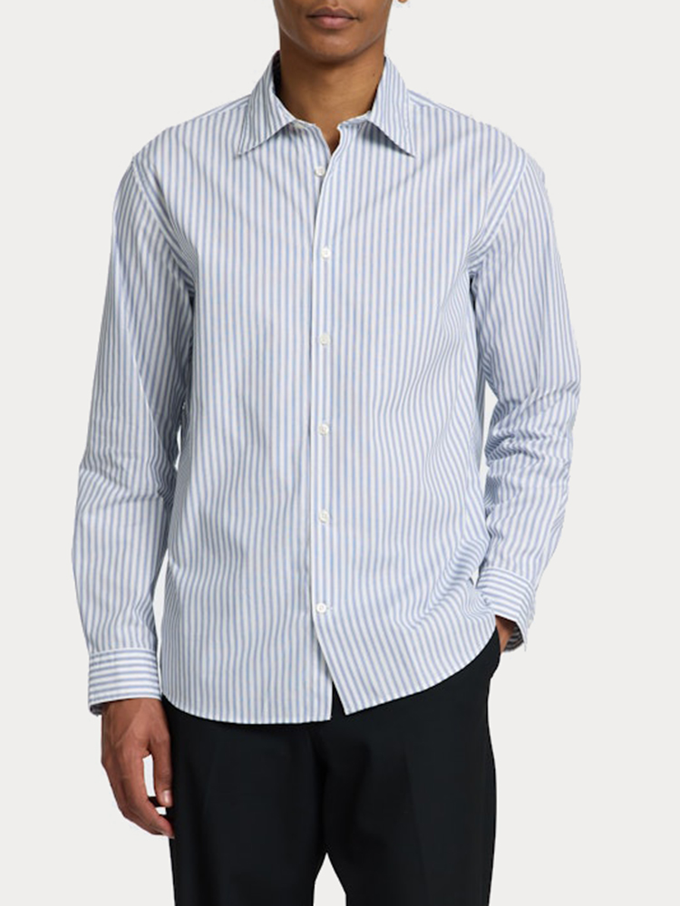 ΠΟΥΚΑΜΙΣΟ SELECTED SLHREGRILEY STRIPE LS BRIGHT WHITE/NAVY