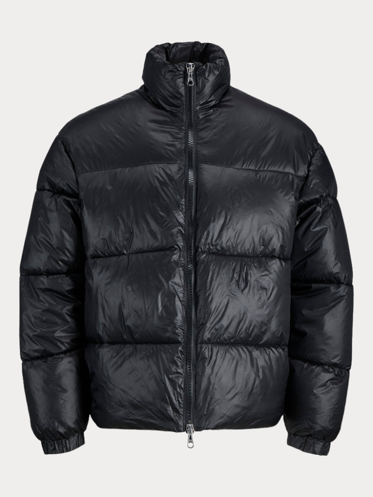 PUFFER ΜΠΟΥΦΑΝ JACK & JONES JCOCOVER JACKET BLACK