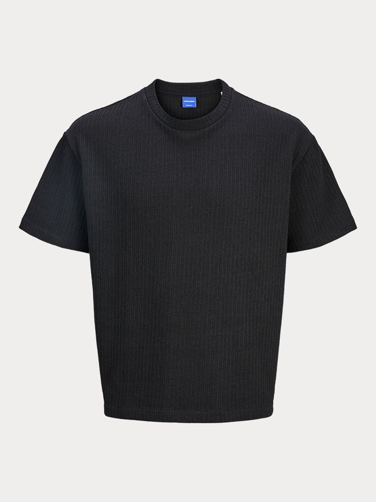 ΠΛΕΚΤΟ JACK & JONES JORAUSTIN CROPPED TEE SS C.N STYD AW24 BLACK