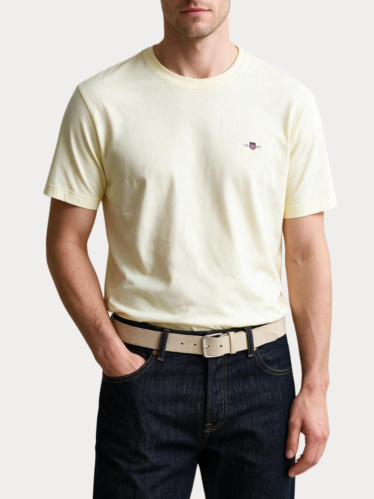 T-SHIRT GANT CREAM